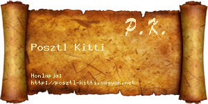 Posztl Kitti névjegykártya